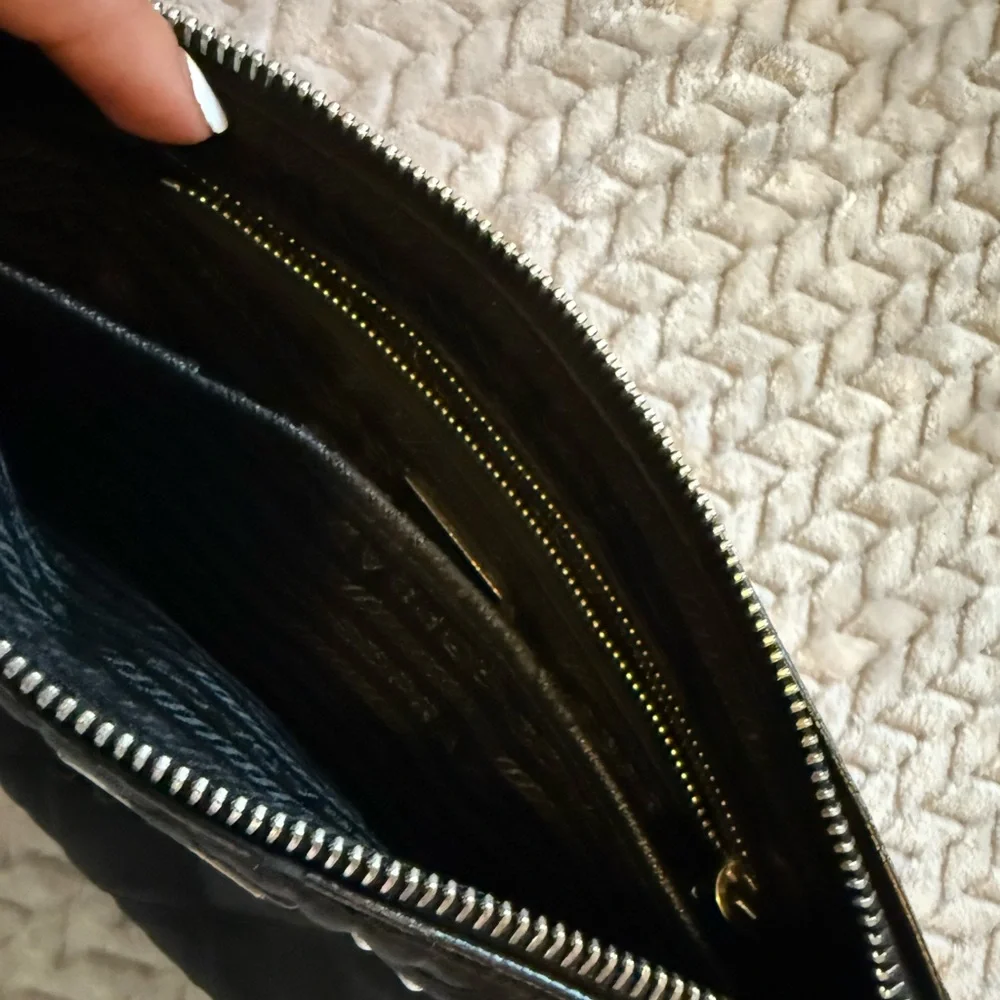 Prada Black Quilted Shoulder Bag - Picture 6 of 8